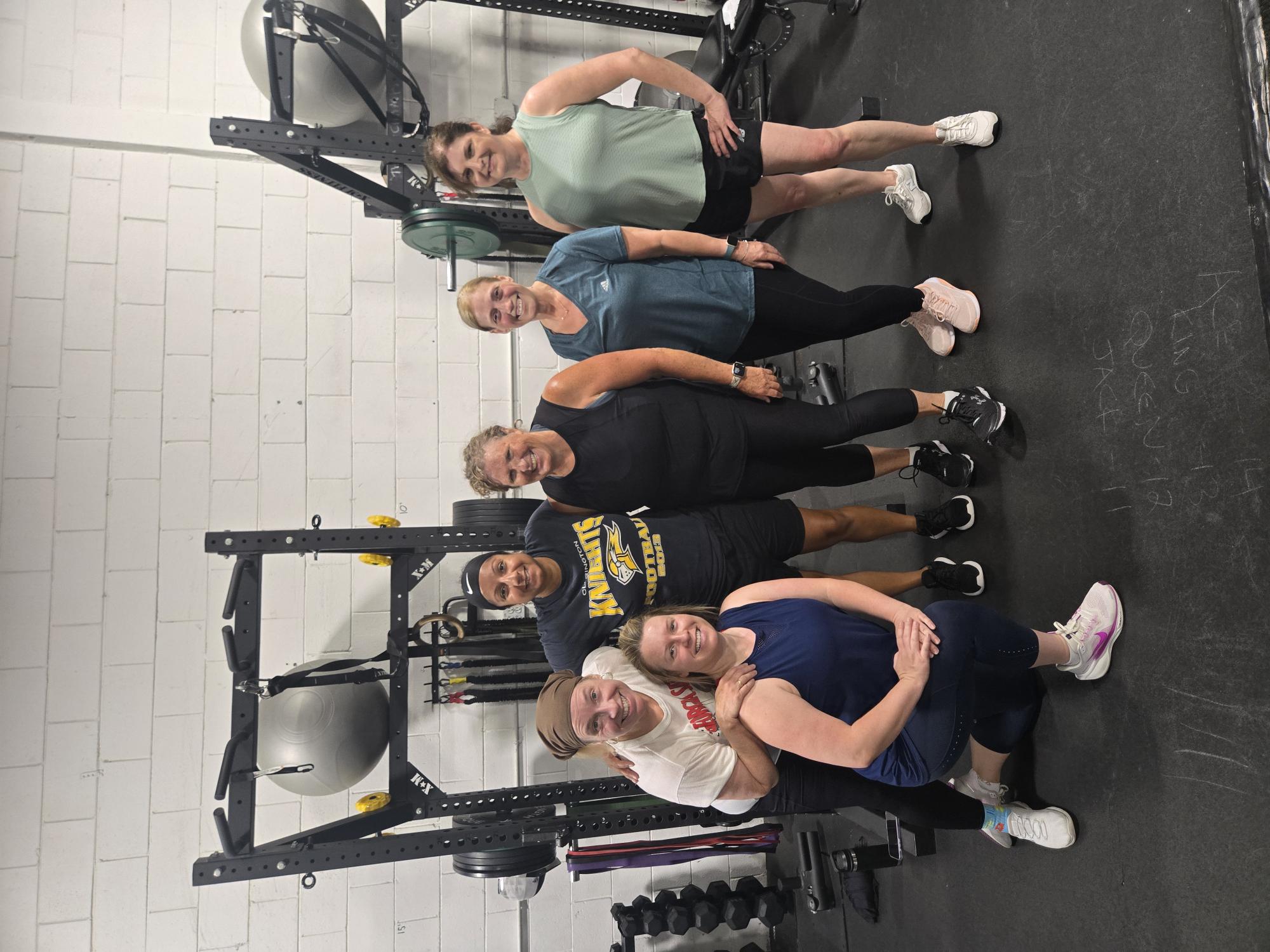 Women together after a strength training session at AreYouGame in Oshawa